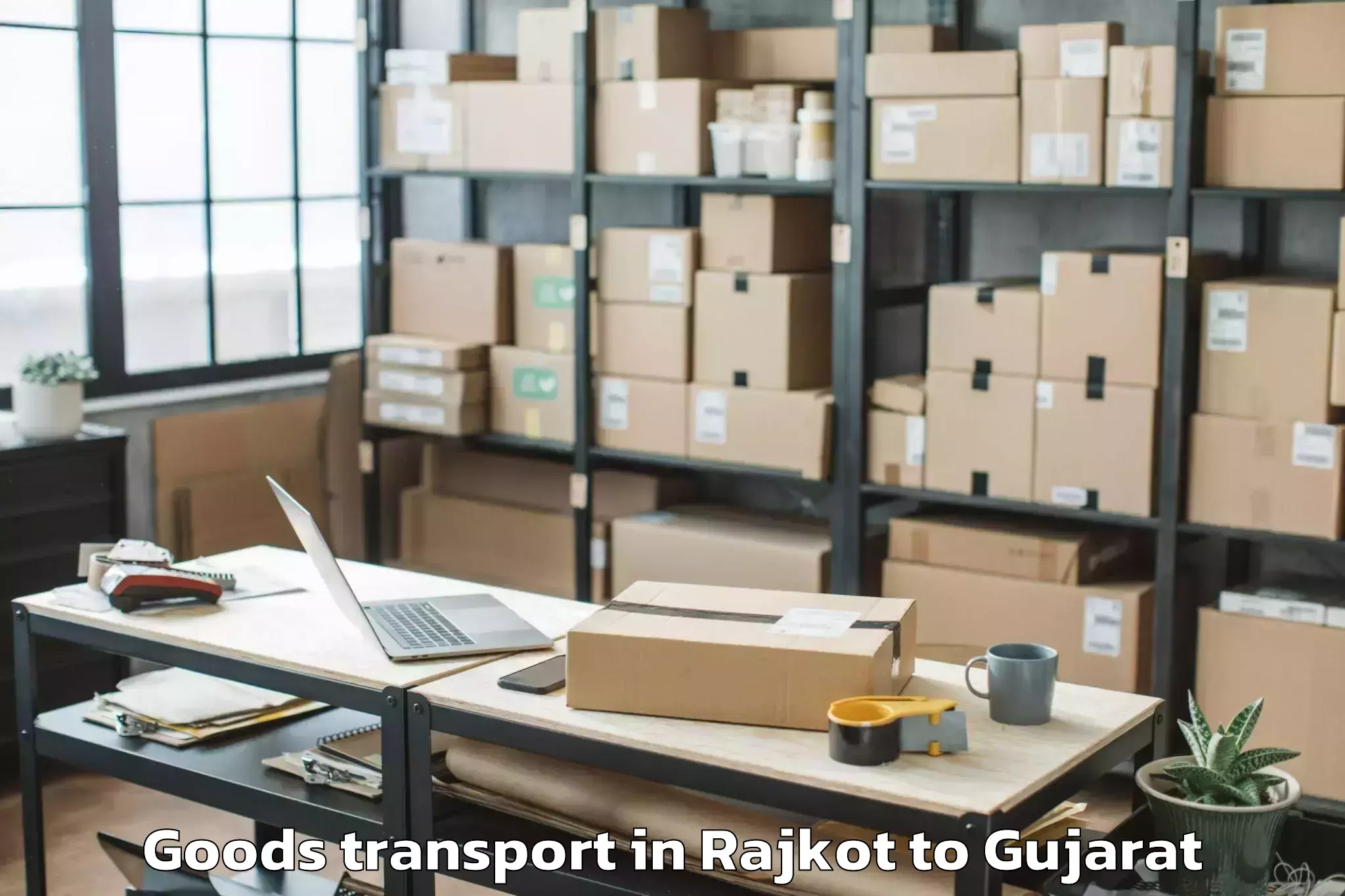 Comprehensive Rajkot to Kherva Goods Transport